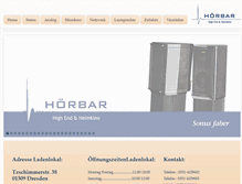 Tablet Screenshot of hoerbar.de